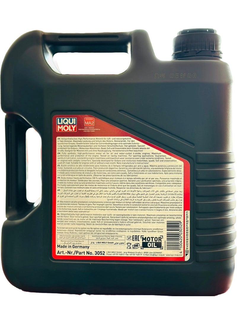 LIQUI MOLY Motorbike 4T Synth 10W-50 Offroad Race (OFF ROAD motorbikes, ATVs, SxS and snowmobiles) 4Ltr - Image 2
