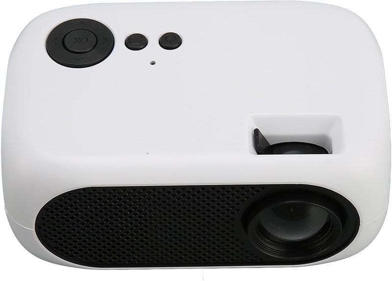 SUNGOOYUE Mini Portable Projector, 1200lm LED Movie Projector with 360 Degree Surround Sound and Diffuse Light Source, Compatible with Smartphone TV Stick Laptop, for Home Theater Online (US Plug) - Image 2