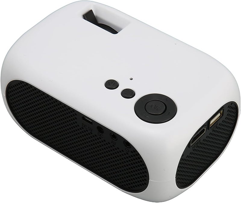 SUNGOOYUE Mini Portable Projector, 1200lm LED Movie Projector with 360 Degree Surround Sound and Diffuse Light Source, Compatible with Smartphone TV Stick Laptop, for Home Theater Online (US Plug) - Image 5