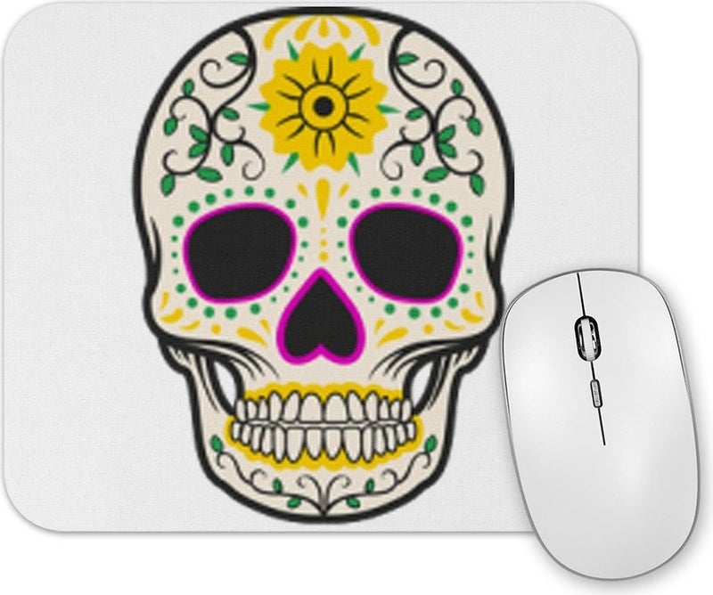 Print Shop Patterned Skull Mouse Pad