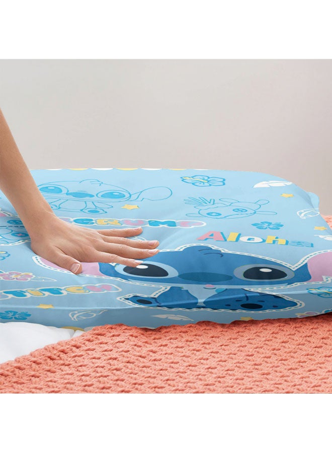 STITCH Cartoon Stitch pattern three-piece bedding set, including a bed cover and two pillowcases (bed cover size 150 cm x 200 cm) - Image 5