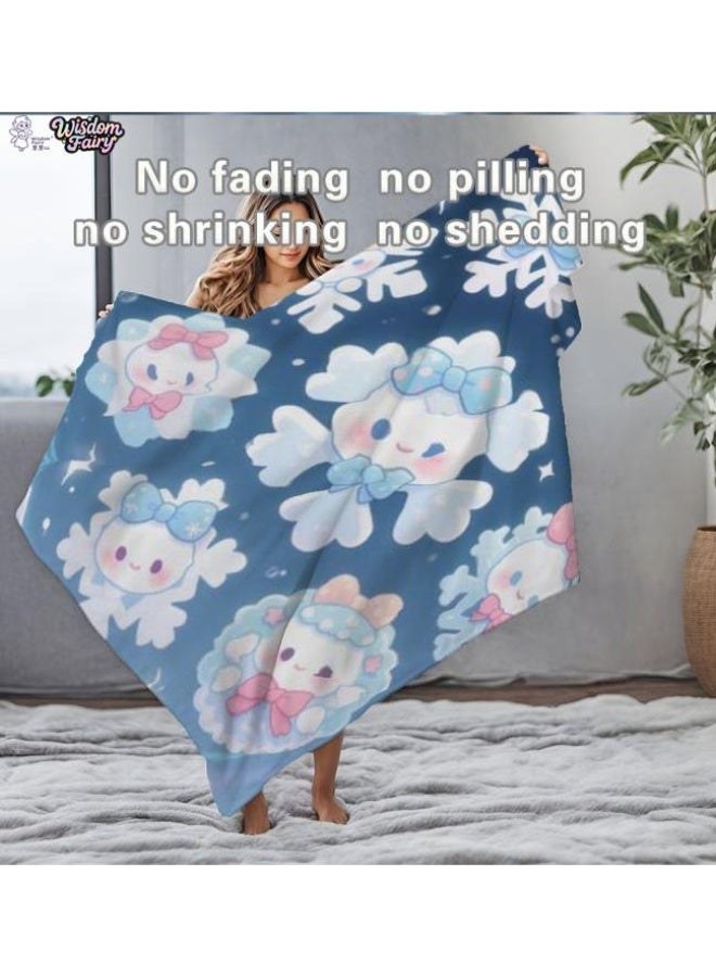 general Wisdom Fairy (latest) flannel thin blanket (warm and comfortable, suitable for sleep, game use, dust and sandproof) 150cm*200cm - 29 - Image 1