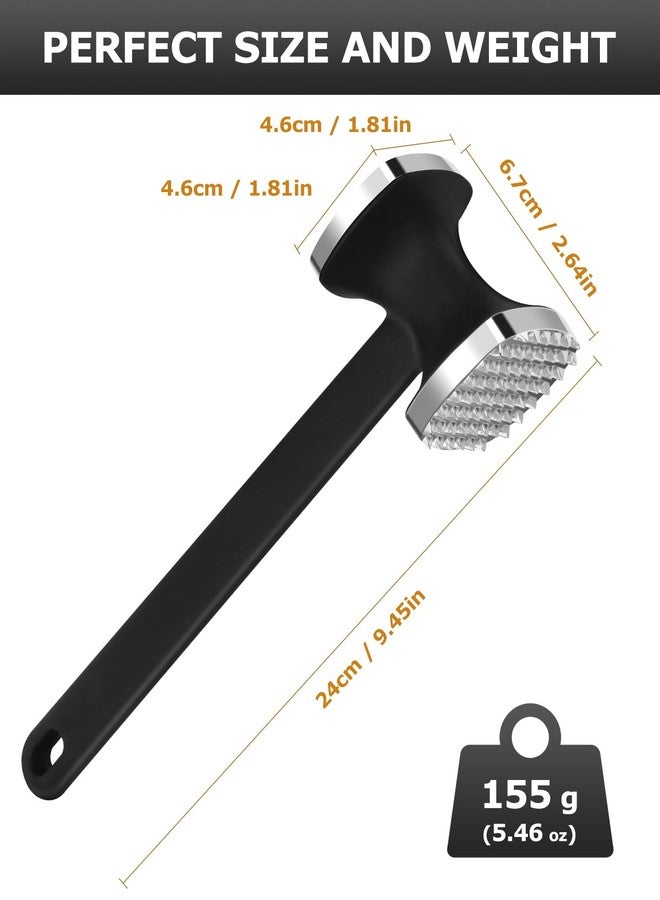 MOSFiATA Meat Tenderizer Hammer with Comfortable-Grip Handle，Dual-side Mallet for Kitchen, Heavy Duty Pounder For Tenderizing Steak, Beef and Fish - Image 5