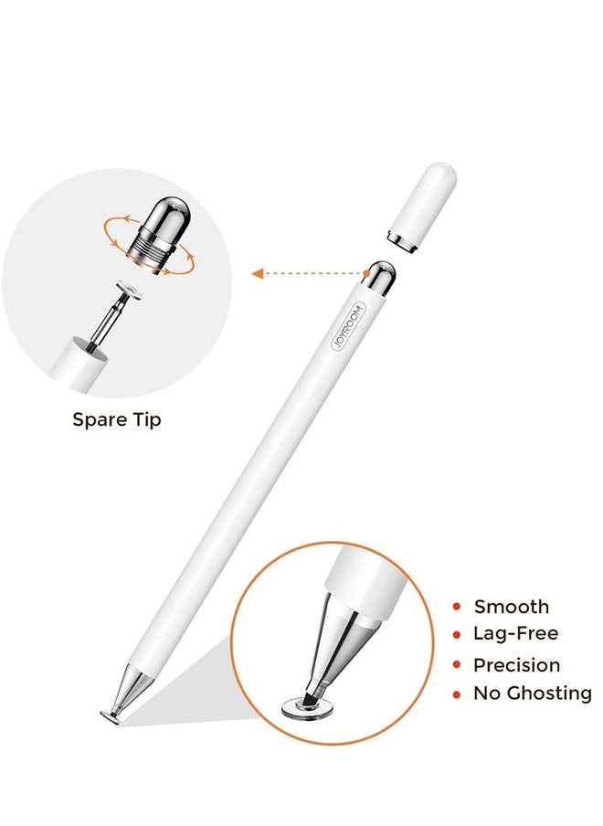 iPad Pencil with Palm Rejection Glove, Capacitive Stylus Pen for Kid Student DrawingWriting, Universal for iPad Pro/iPad 8th/7th/6th, Generation/Mini/Air/iPhone/Android/Samsung/Surface White