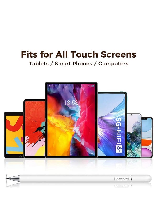 iPad Pencil with Palm Rejection Glove, Capacitive Stylus Pen for Kid Student DrawingWriting, Universal for iPad Pro/iPad 8th/7th/6th, Generation/Mini/Air/iPhone/Android/Samsung/Surface White