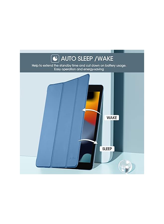 Procases iPad 10.2 Case iPad 9th Generation 2021/ iPad 8th Generation 2020/ iPad 7th Generation 2019 Case, Slim Stand Hard Back Shell Protective Smart Cover Case for iPad 10.2 Inch -Blue - Image 4