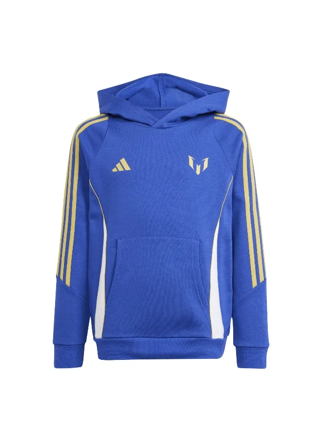 Adidas adidas Messi Hoody Y Blue Football Sweatshirts 5-6Y