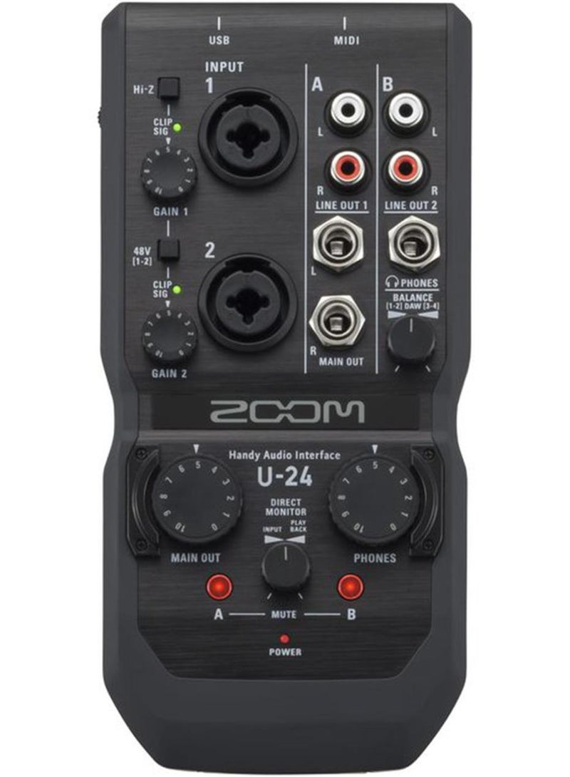 Zoom U24 Handy Audio Interface - Image 1