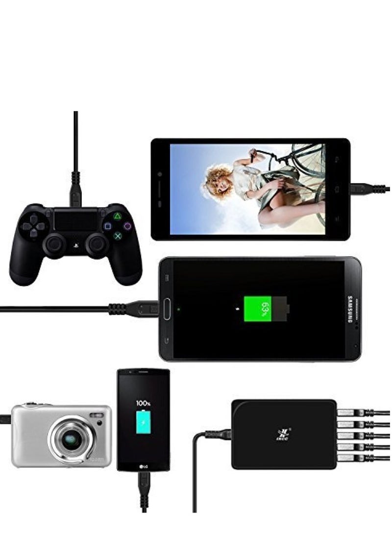 Generic - PS4 Controller Charger, 1.5M Micro USB Cable Fast Charging Cable for PS4 Controller/Xbox One/Dual Shock 4 - Image 1