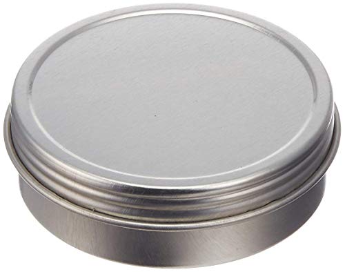 Paper Mart Screw Top Round Steel Tins, 1/2oz (24 Per Pack) - Image 1