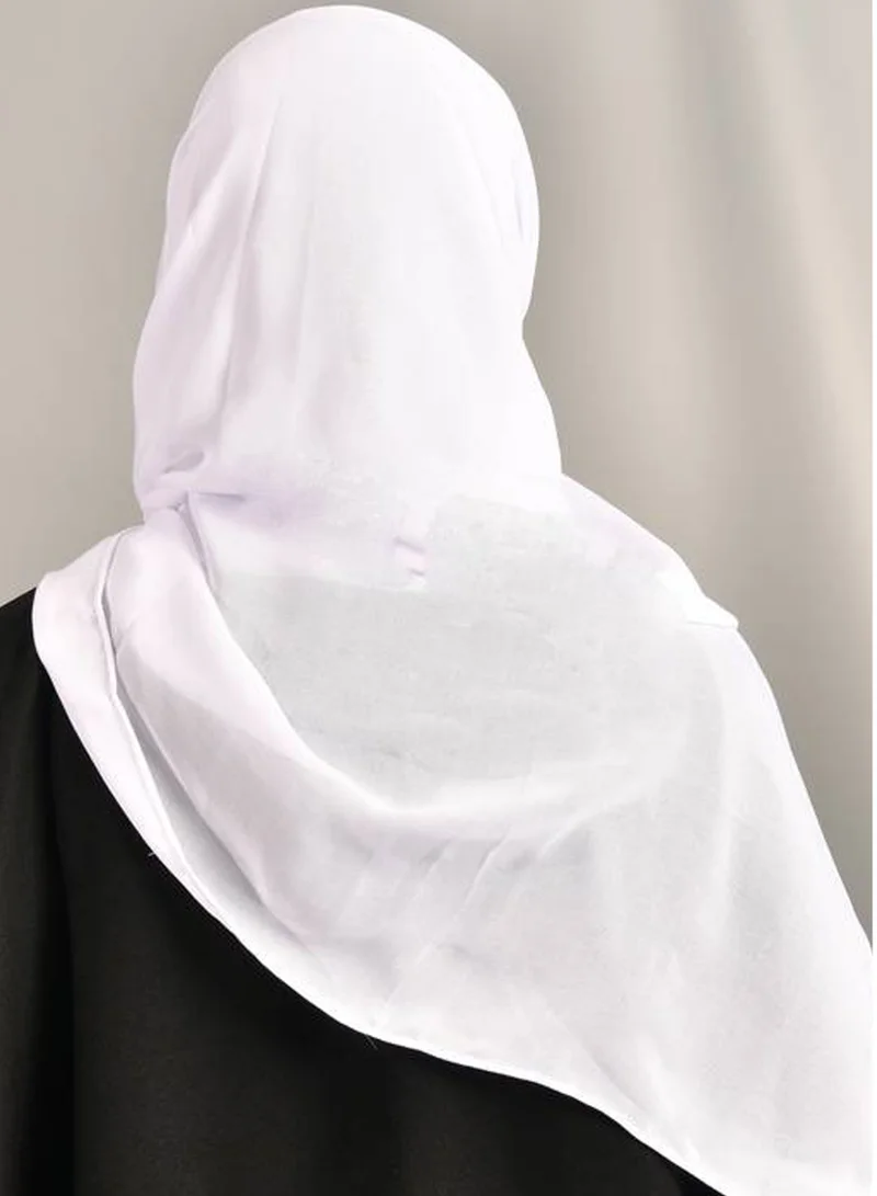 HAWRAA ABAYA White silk scarf