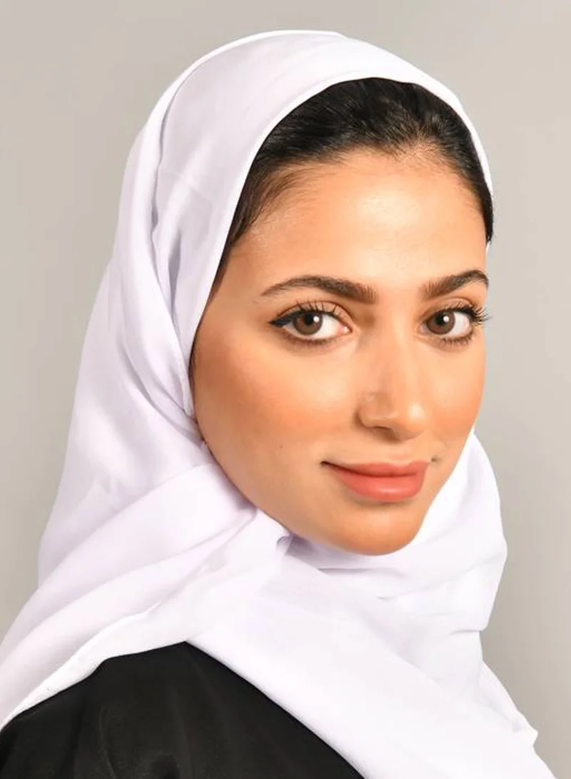 HAWRAA ABAYA White silk scarf