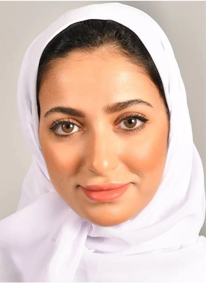 عبايات حوراء طرحة حرير أبيض