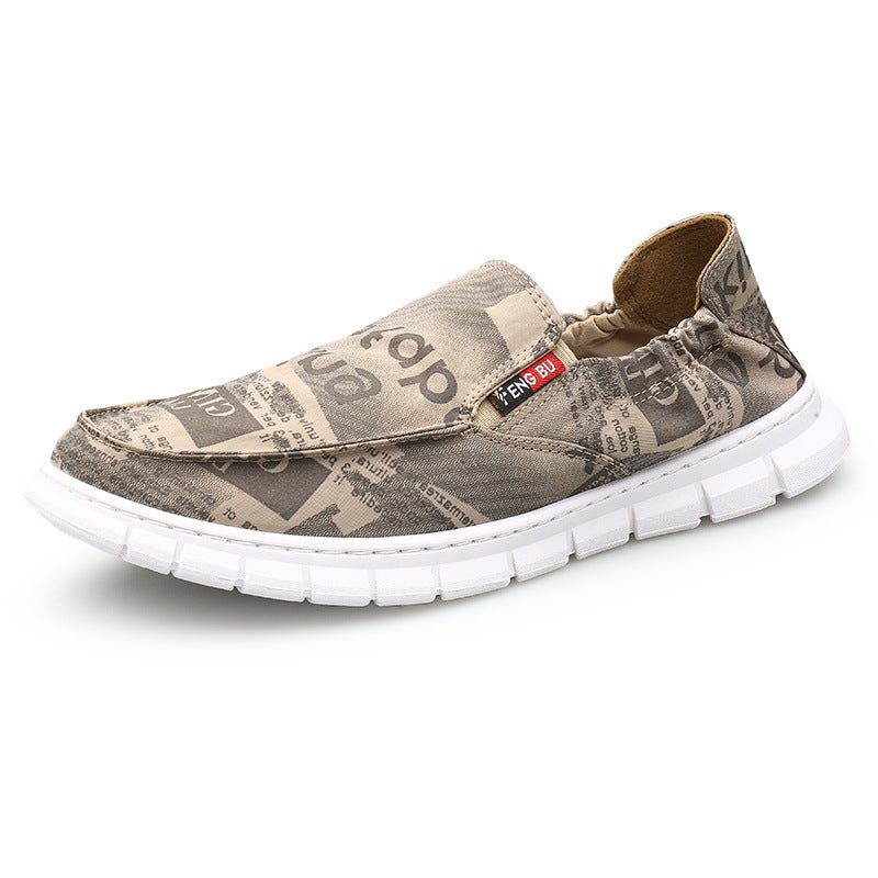 Fengbu 0032 New Autumn Men'S Slip-On Canvas Shoes Casual Old Beijing Cloth Shoes Breathable Skate Shoes Lazy Shoes - Image 3