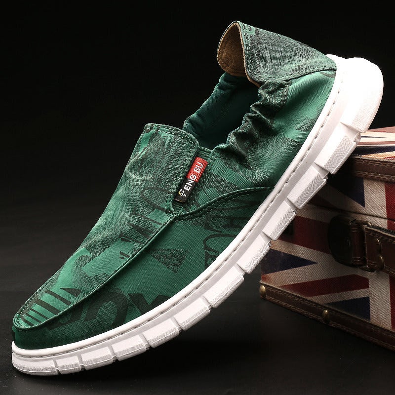 Fengbu 0032 New Autumn Men'S Slip-On Canvas Shoes Casual Old Beijing Cloth Shoes Breathable Skate Shoes Lazy Shoes - Image 4