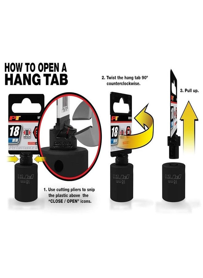 بيرفورمانس تول أداة الأداء W34568 مقبس قياسي SAE ذو 12 نقطة بقطر 3/4 بوصة، 2-1/8 بوصة - Image 4