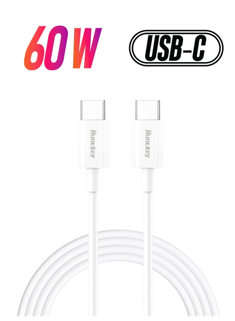 هانتكي كابل شحن سريع Huntkey  USB-C إلى USB-C - Image 1