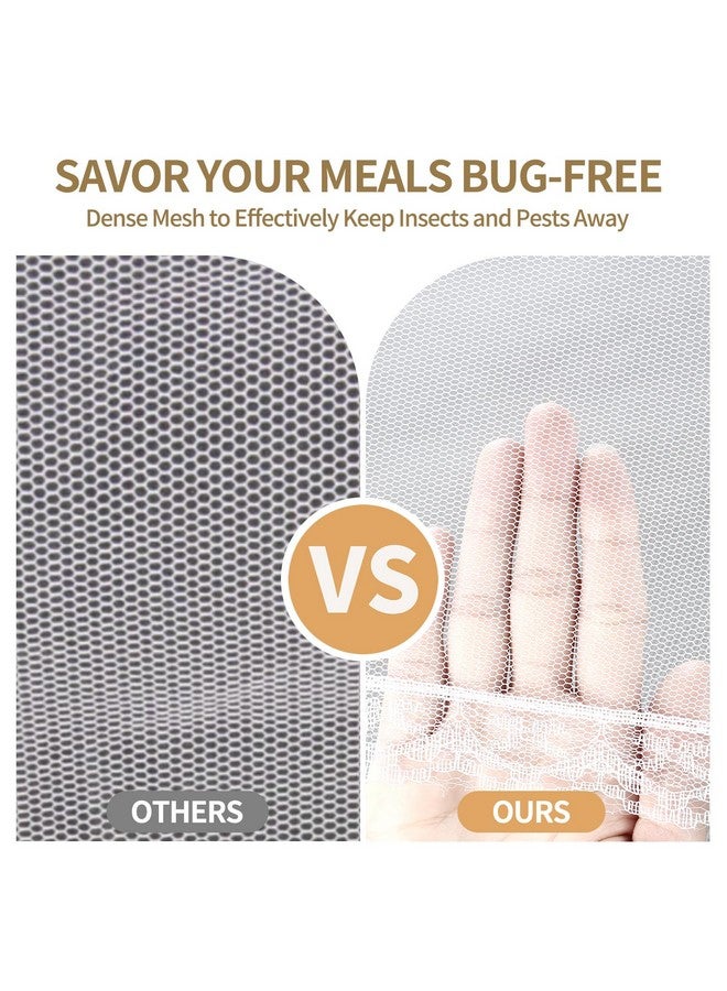 NEPAK 6 Large And Tall Food Covers, 17"X17" Food Tents Food Covers For Outdoors,Pop-Up Mesh Food Covers Nets For Outside,Screen Tents,Parties Picnics, Bbq,Reusable And Collapsible - Image 2