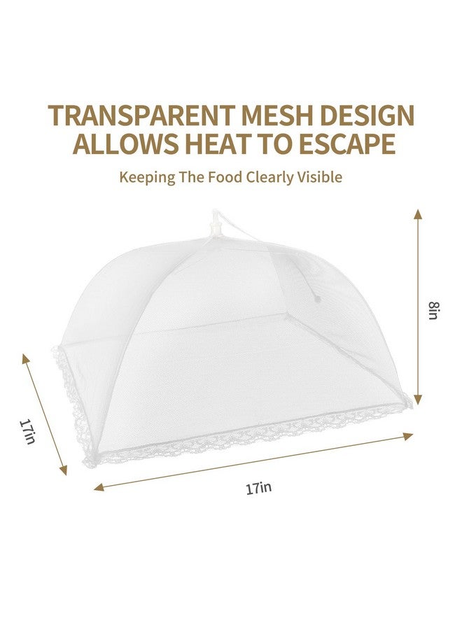NEPAK 6 Large And Tall Food Covers, 17"X17" Food Tents Food Covers For Outdoors,Pop-Up Mesh Food Covers Nets For Outside,Screen Tents,Parties Picnics, Bbq,Reusable And Collapsible - Image 3