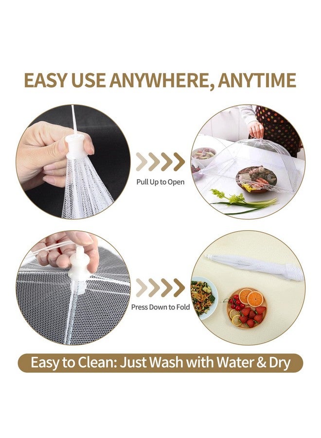 NEPAK 6 Large And Tall Food Covers, 17"X17" Food Tents Food Covers For Outdoors,Pop-Up Mesh Food Covers Nets For Outside,Screen Tents,Parties Picnics, Bbq,Reusable And Collapsible - Image 4