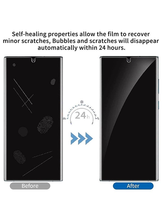 Captaintech 2 Pack Privacy Screen Protector for Motorola Razr 50 Ultra 5G (1 Pcs Front + 1 Outer), Anti-Spy Anti-Scratch Anti-Dust Tempered Glass Film Easy Installation - Image 3