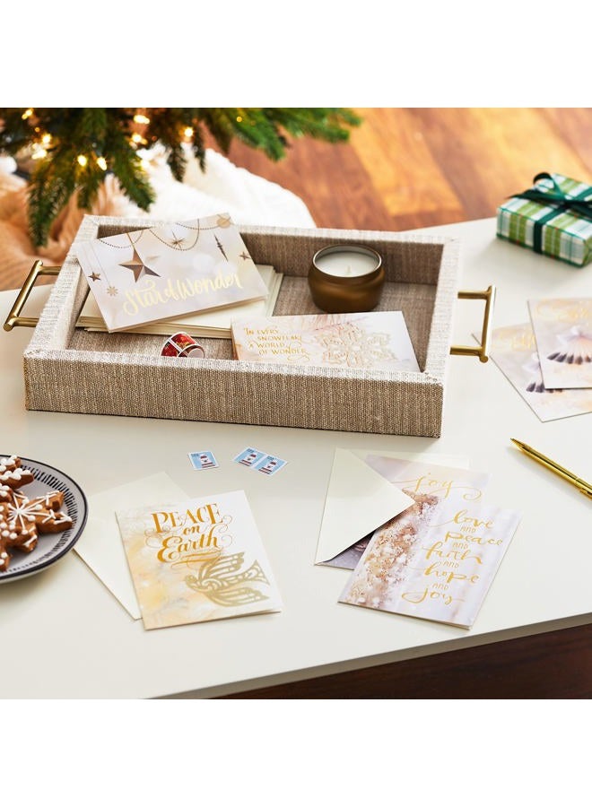 Hallmark Boxed Religious Christmas Cards Assortment, Christmas Blessings (6 Designs, 24 Cards with Envelopes) - Image 2