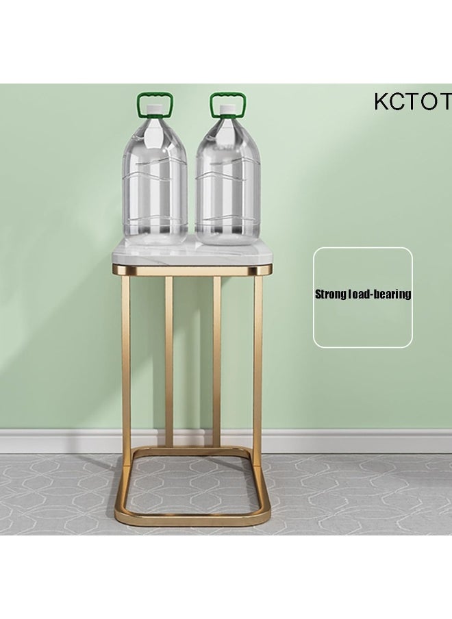 Generic - SUPAAR Home Side Tables for Small Spaces, Couch Arm Tray Table for Living Room, Bed, Sofa. End Table Anti-Rust waterproof End Table Anti-Rust waterproof (white gold) - Image 1