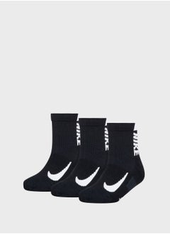Nike Kids 3 Pack Multiplier Quarte Socks  - Image 1