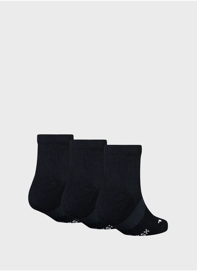 Nike Kids 3 Pack Multiplier Quarte Socks