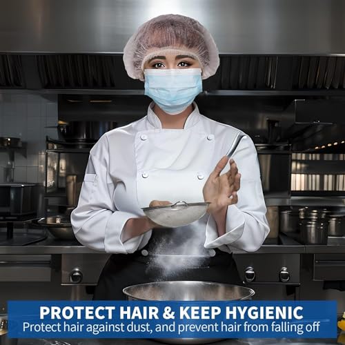 Rudra Premium Disposable Bouffant Caps White Hair Cover with Elastic Band Hygienic Head Protection for Salons, Spas, Kitchens Universal Fit Bulk Pack 100 Pcs - Image 2
