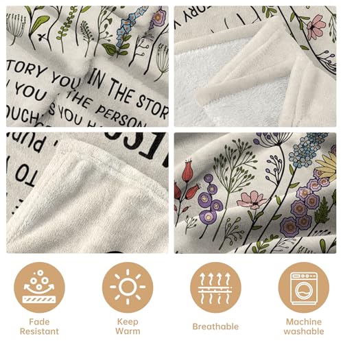 Afterprints 70th Birthday Gifts for Women, Chapter 70 Birthday Blanket, 70 Year Old Bday Gift for Woman, Mom, Friend, Sister, 70th Birthday Decorations, Turning 70 Throw Blankets 50'' x 60'' - Image 4