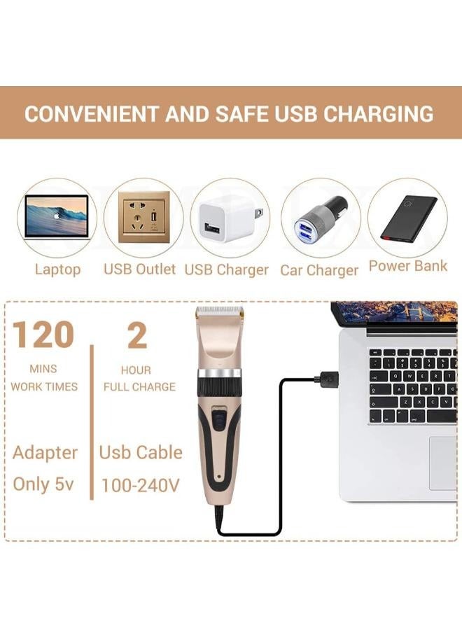 طقم ماكينة قص شعر الحيوانات الأليفة الكهربائية - Image 5