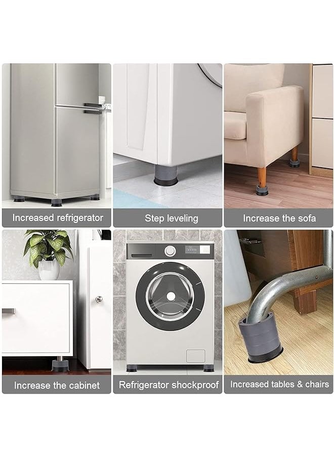 DMG TECH 4Pcs Anti Vibration Pads Washing Machine Base Feet Anti Slip Boosting Shock Absorption And Noise Reduction Pads With Suction Cups For Washer And Dryer Stand Protecting Base  - Image 3