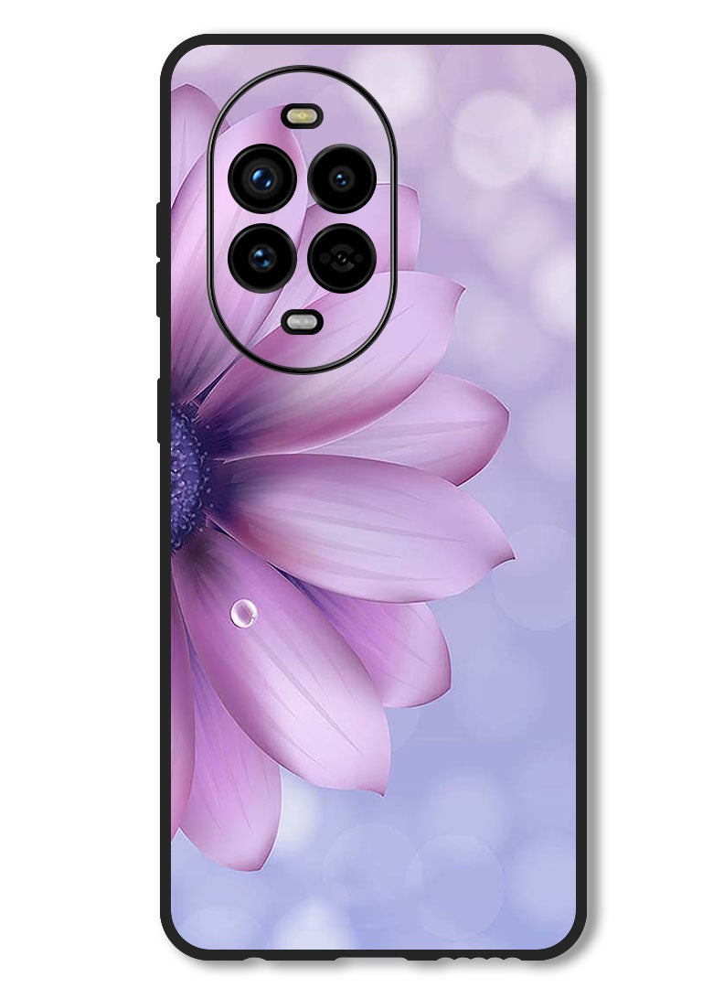 Theodor Case Compatible with Huawei Nova 13 Pro Protection Shockproof Bumper Cover Purple Flower - Image 1