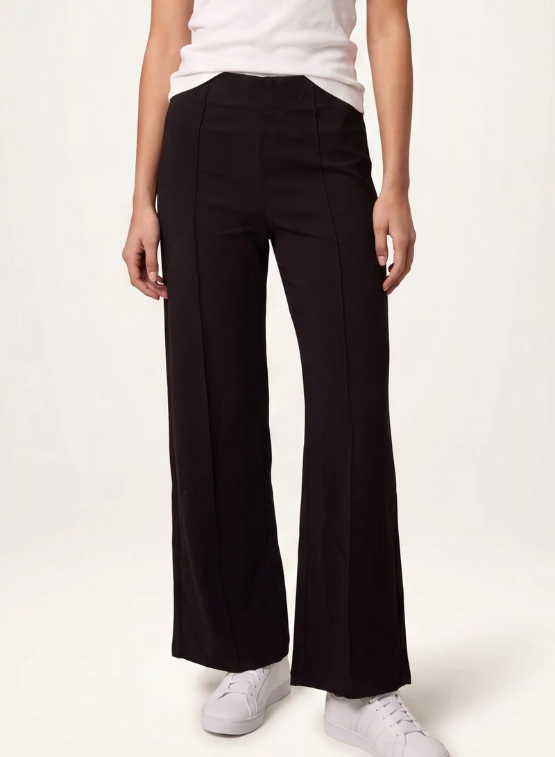 Blue Vanilla Pintuck Jersey Trousers