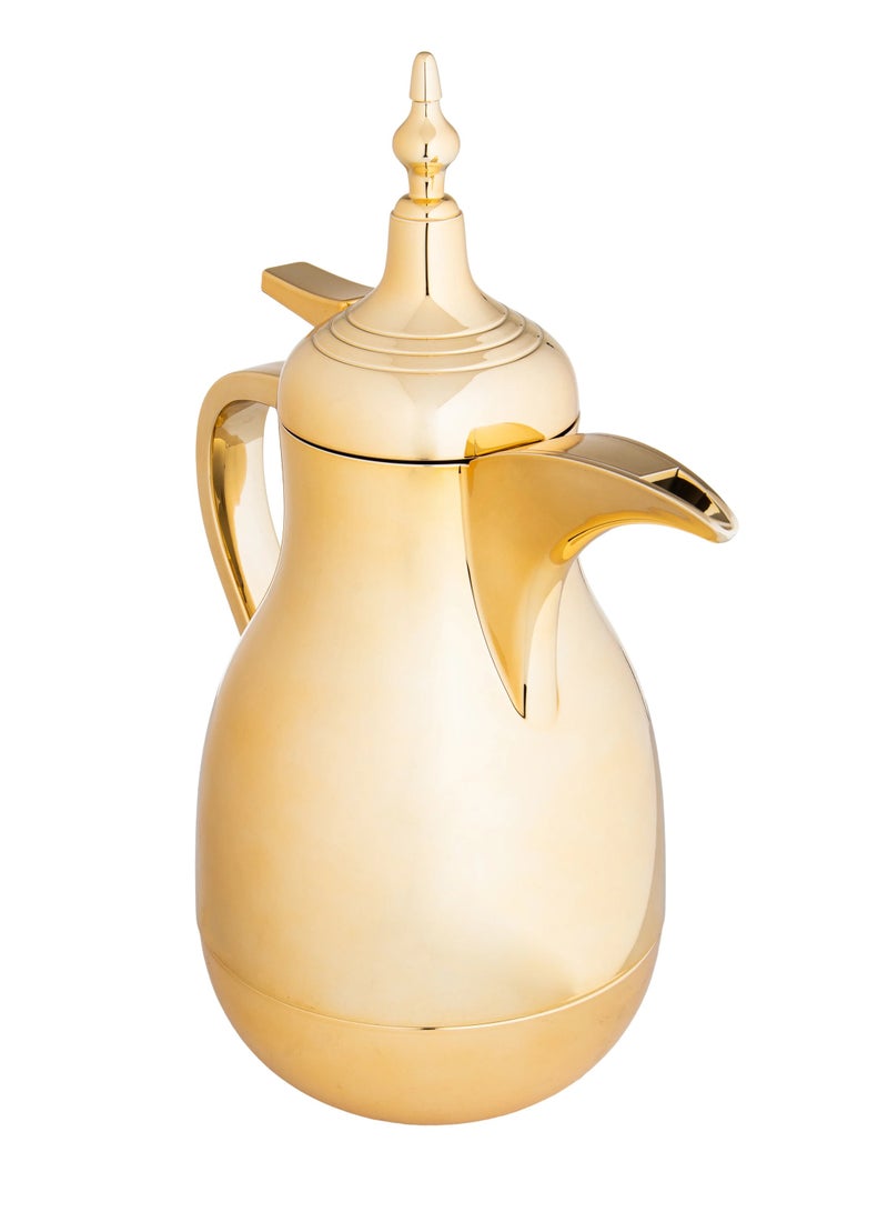 Almarhomy Nora Single Thermos Dallah 0.7 Liter Gold - Image 2