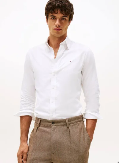 تومي هيلفيغر قميص أكسفورد بقصّة عادية