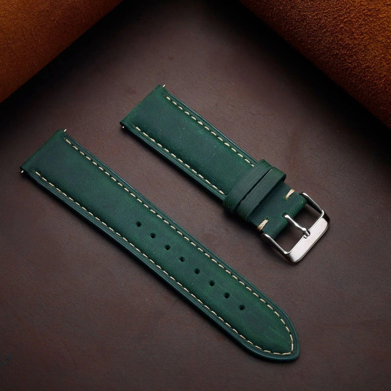 Bluejw Good Quality Genuine Leather Watch Band – Soft & Elegant Replacement Strap for 14mm 16mm 18mm 20mm 22mm 24mm Watches - Image 5