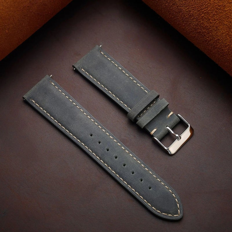Bluejw Good Quality Genuine Leather Watch Band – Soft & Elegant Replacement Strap for 14mm 16mm 18mm 20mm 22mm 24mm Watches - Image 4