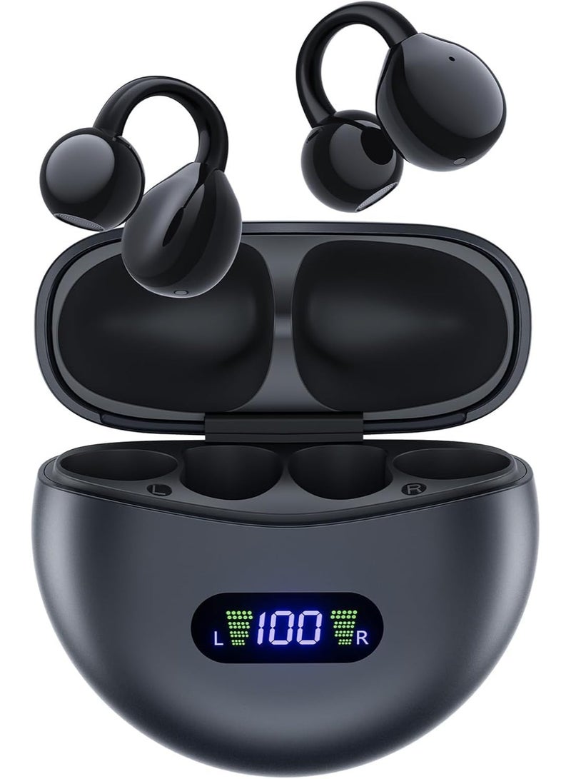 JAJEEK DX-352 Bluetooth 5.4 Open Ear Wireless Earbuds, 120H Playtime with LED Display Charging Case, IPX7 Waterproof, Lightweight Comfort for Sports, Running, Office & Daily Use - Image 1
