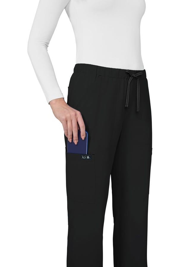 KOI Basics 731 Women's Holly Scrub Pants Black MP - Image 3