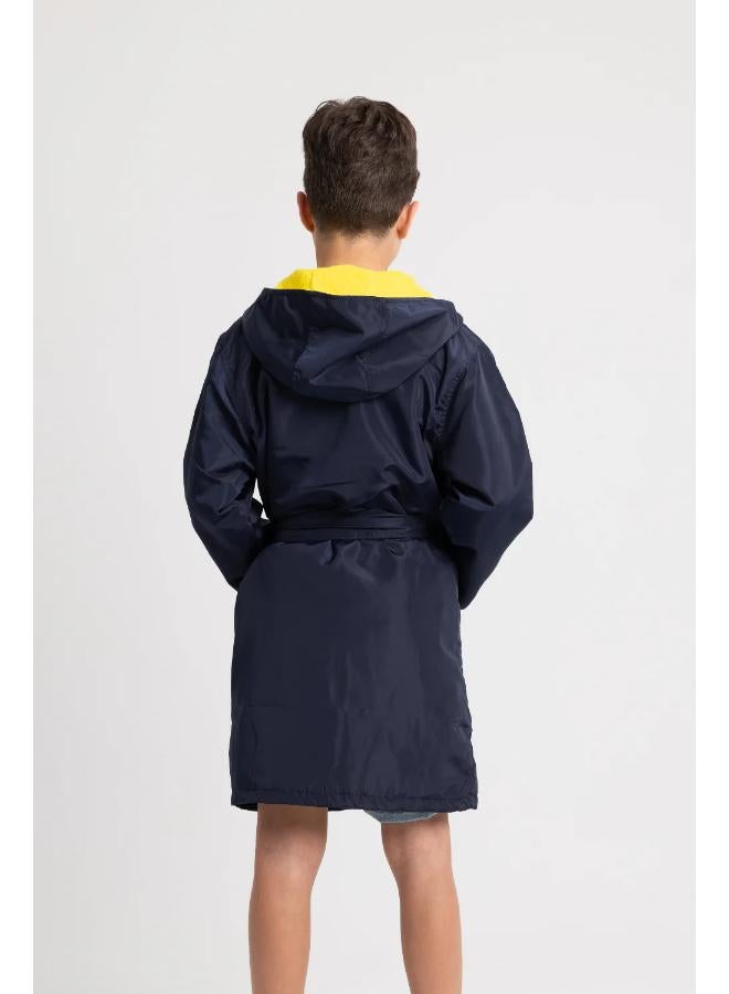 رداء سباحة مقاوم للماء للأطفال للجنسين - أزرق داكن - Image 2