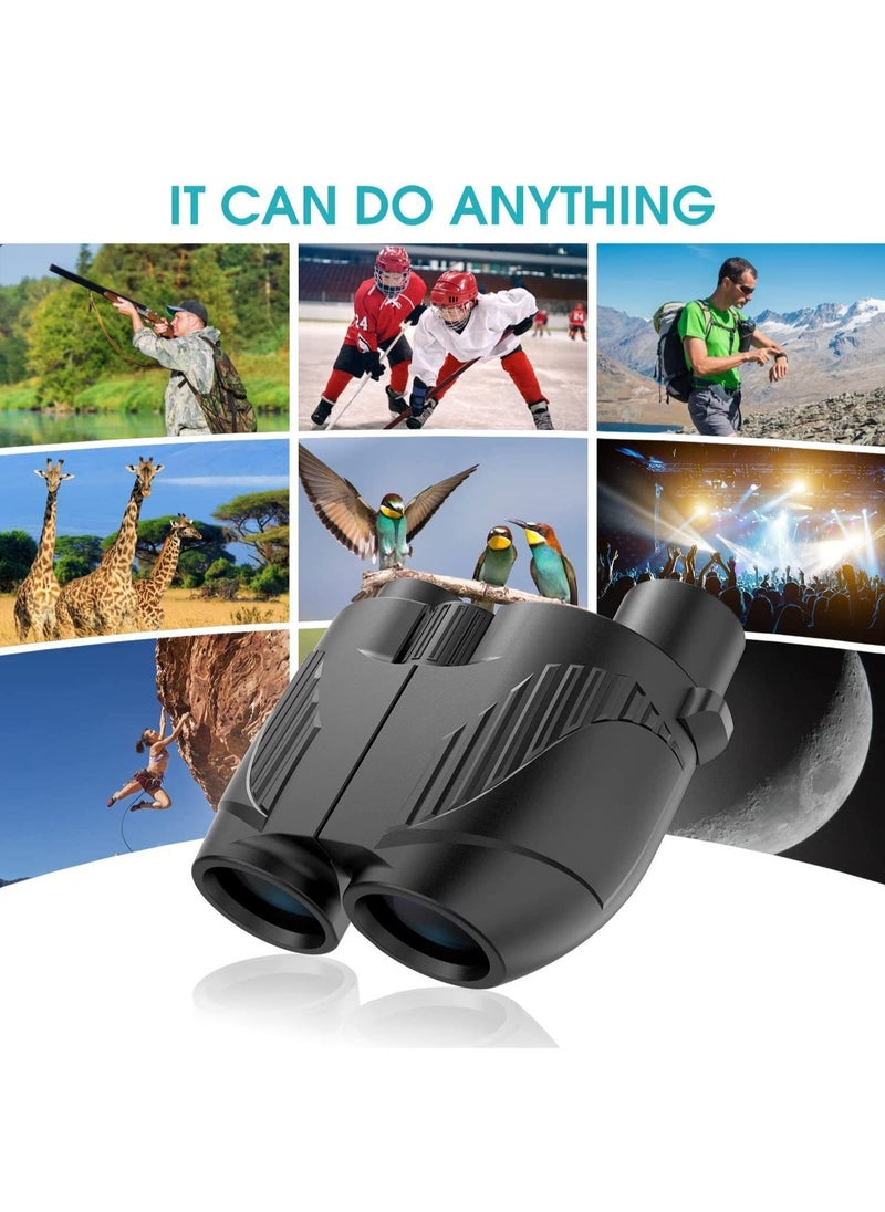 Generic Rodcirant Binoculars 20x25 for Adults and Kids, High Power Easy Focus Binoculars with Low Light Vision, Compact Binoculars for Bird Watching and Travel (Black)  - Image 2