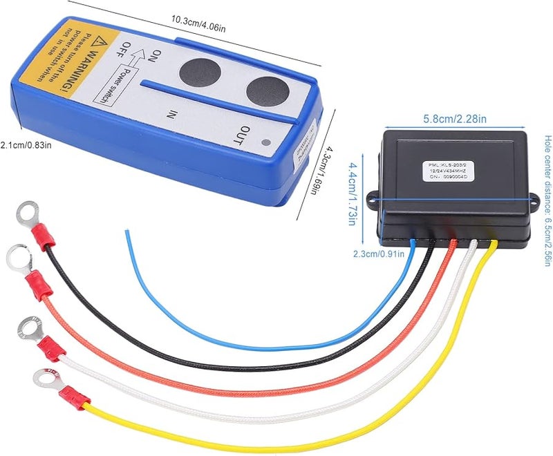 ZJchao مجموعة تحكم عن بعد للرافعة تعمل ببطارية 12 فولت مع هوائي ومؤشر LED عالمي - Image 3