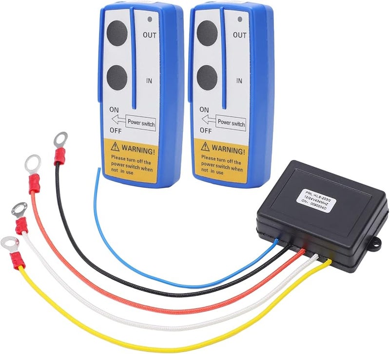 ZJchao مجموعة تحكم عن بعد للرافعة تعمل ببطارية 12 فولت مع هوائي ومؤشر LED عالمي - Image 5