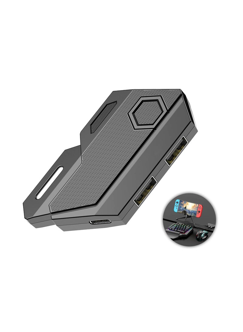 KASTWAVE (2023) محول لوحة المفاتيح، ومحول الكلمات الرئيسية والماوس لجهاز Nintendo Switch/Xbox One/PS4/PS3، ومحول لوحة المفاتيح AIMVICE ومحول لوحة المفاتيح Xbox، مثالي لوحدات تحكم الألعاب لـ FPS وTPS وRTS - Image 1