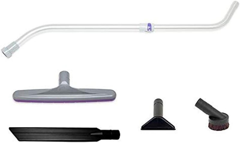 ProTeam ProTeam 107100 5Piece Xover MultiSurface Vacuum Tool Kit with 14 Floor Tool and Telescoping Wand 112inch Vacuum Attachment Tool Kit for Commercial Low Pile Carpets and Hard Floors 