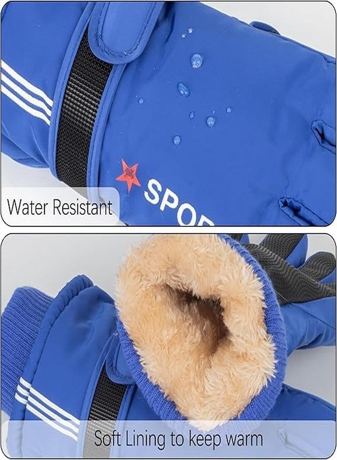 OVOY Kids-Winter-Ski-Snow-Warm-Gloves - Water-Windproof Cold Weather Cycling Snowboard Gloves for Boys Girls (for 5-10 Years) - Image 4