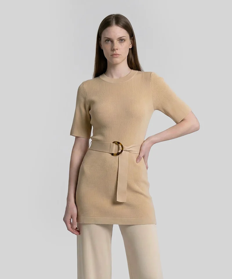 Ipekyol Belted Knit Top