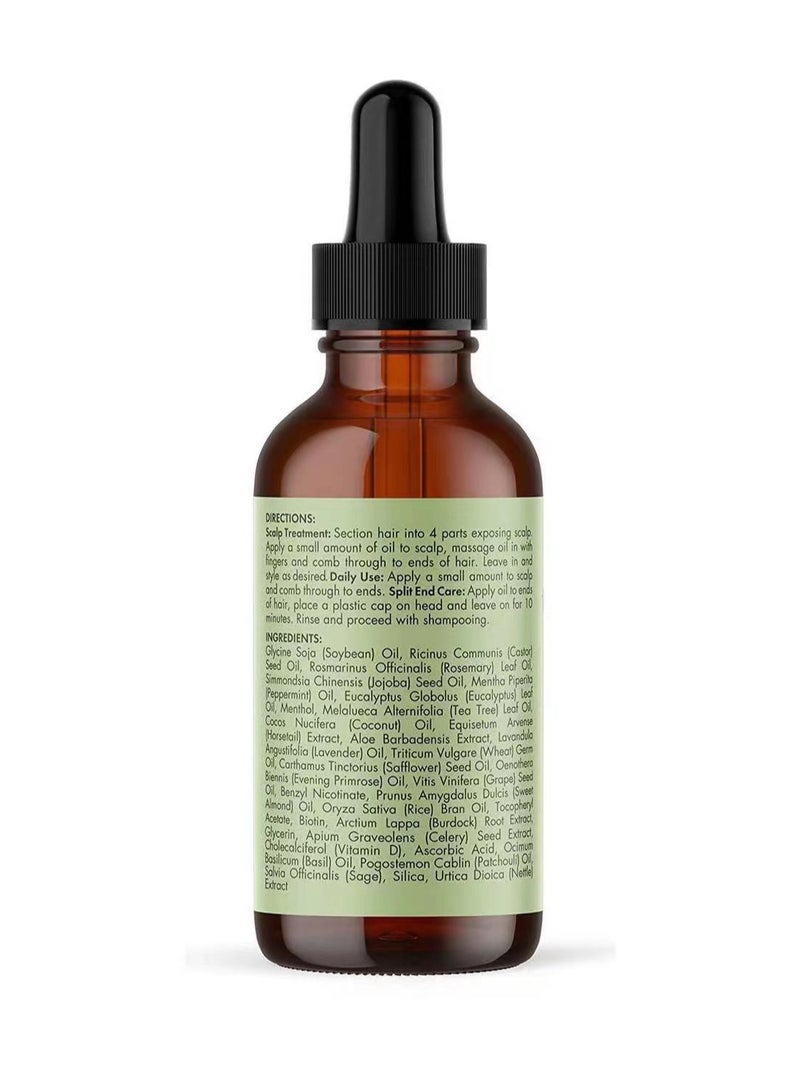 Rosemary Mint Scalp & Hair Strengthening Oil, 59ml  - Image 2